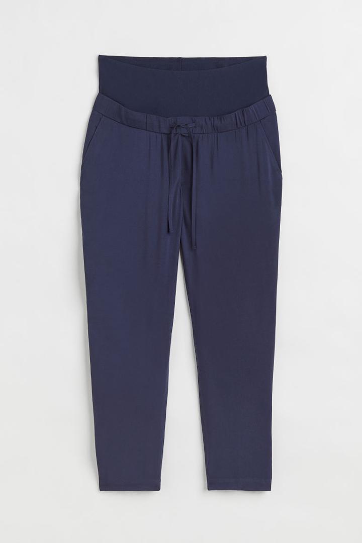 H & M - Mama Viscose Joggers - Blue