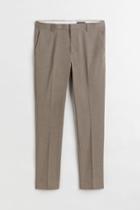 H & M - Skinny Fit Suit Pants - Brown