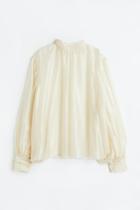 H & M - Voluminous Blouse - White