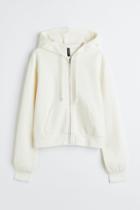 H & M - Short Hooded Jacket - White