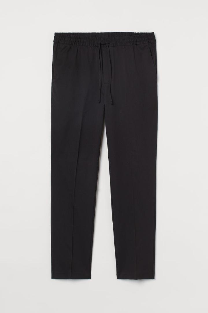 H & M - Slim Fit Joggers - Black