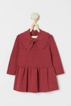 H & M - Knitted Collared Dress - Red