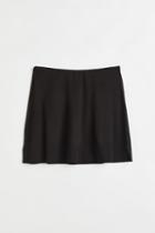 H & M - Flared Jersey Skirt - Black