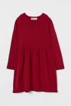 H & M - Textured-knit Dress - Red
