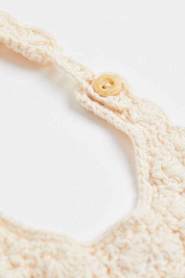 H & M - Crochet-look Collar - Beige