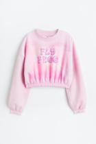 H & M - Boxy Sweatshirt - Pink