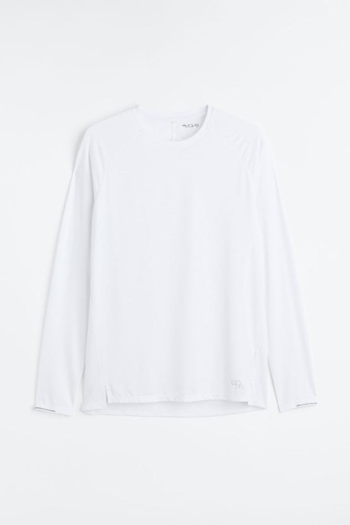 H & M - Running Shirt In Drymove&trade; - White