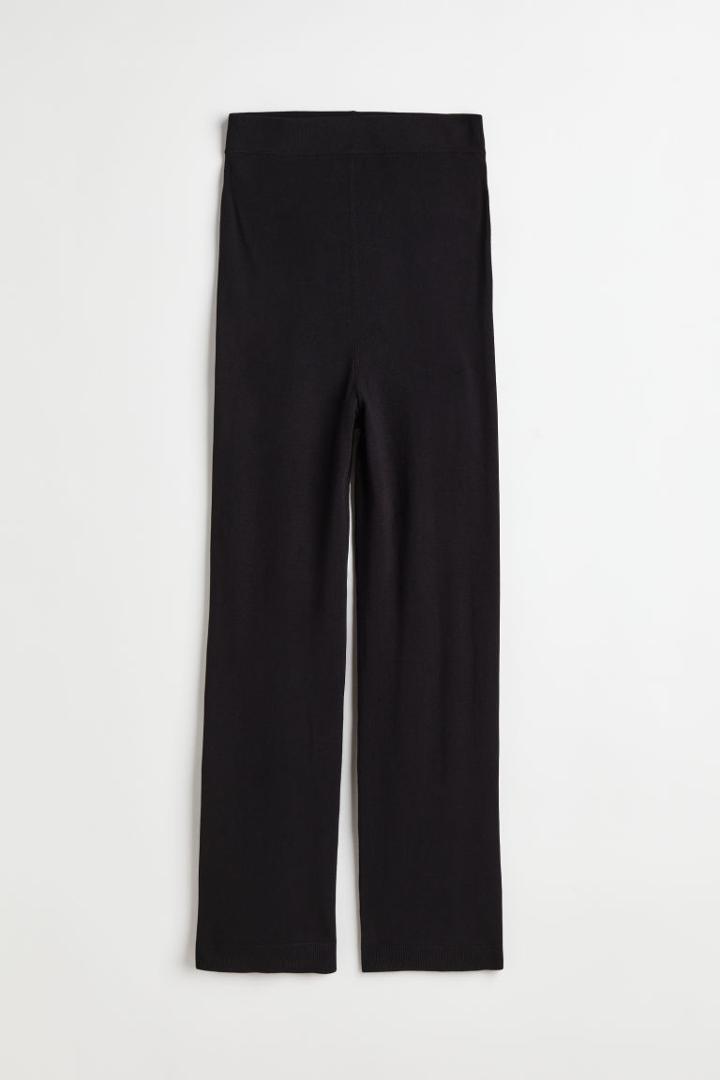 H & M - Mama Knit Pants - Black