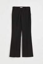 H & M - Flared Dress Pants - Black