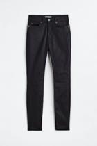 H & M - Coated Skinny High Jeans - Black