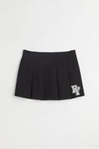 H & M - H & M+ Short Twill Skirt - Black