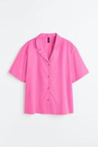 H & M - Cotton Resort Shirt - Pink