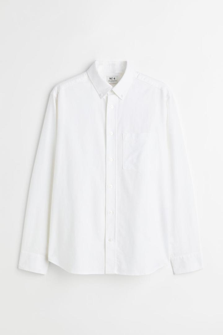 H & M - Essentials No 4: The Oxford Shirt - White