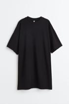 H & M - Oversized T-shirt Dress - Black