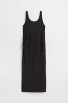 H & M - Mama Ribbed Jersey Dress - Black