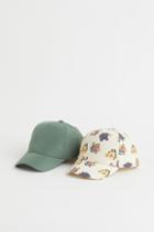 H & M - 2-pack Caps - Yellow