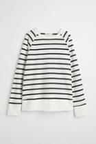 H & M - Mama Zip-detail Sweatshirt - White