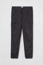 H & M - Regular Fit Cargo Pants - Gray