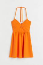 H & M - Halterneck Dress - Orange
