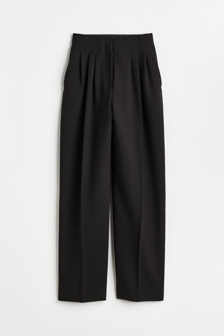 H & M - High-waist Dress Pants - Black