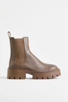 H & M - Leather Chelsea Boots - Beige