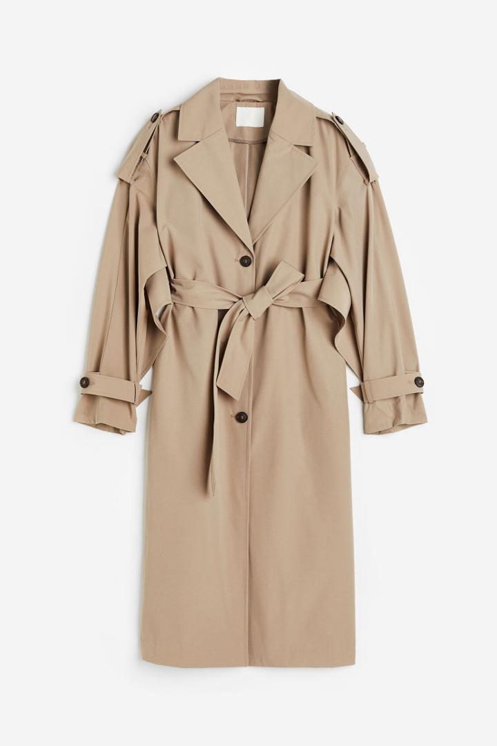 H & M - Oversized Trenchcoat - Beige