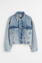 H & M - Boxy Denim Jacket - Blue