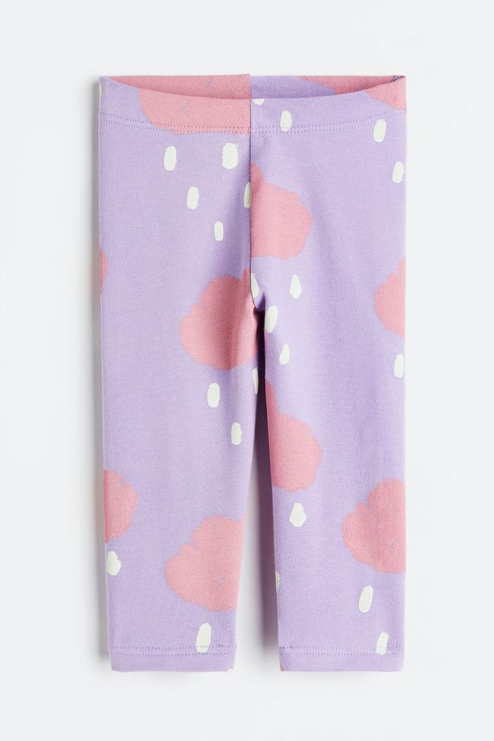 H & M - Extra-soft Leggings - Purple