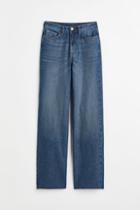H & M - Wide Ultra High Jeans - Blue