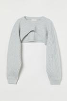 H & M - Extra-short Sweater - Blue