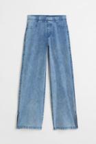 H & M - Wide Fit Pants - Blue