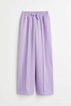 H & M - Wide-leg Track Pants - Purple