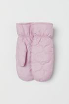 H & M - Padded Mittens - Pink