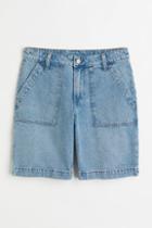 H & M - Low Waist Cargo Shorts - Blue