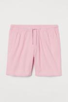H & M - Regular Fit Cotton Shorts - Pink