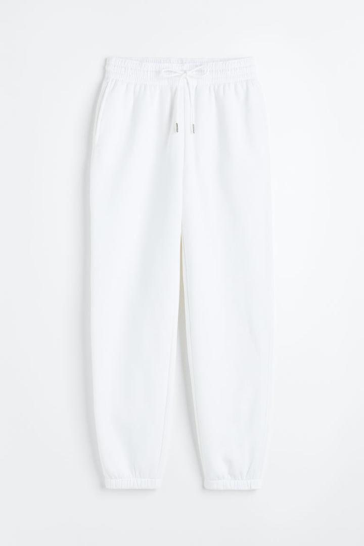 H & M - Cotton-blend Sweatpants - White