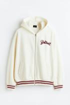 H & M - Oversized Fit Hooded Jacket - White