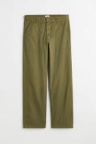 H & M - Relaxed Fit Cargo Pants - Green