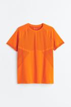 H & M - Drymove&trade; Seamless Sports Shirt - Orange