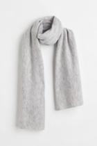 H & M - Fine-knit Scarf - Gray