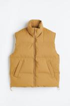 H & M - Water-repellent Puffer Vest - Yellow