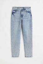 H & M - Mom Loose-fit High Ankle Jeans - Blue