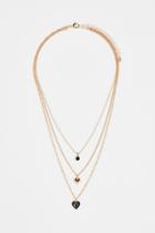 H & M - Triple-strand Pendant Necklace - Gold