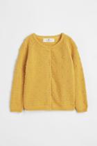 H & M - Textured-knit Cardigan - Yellow