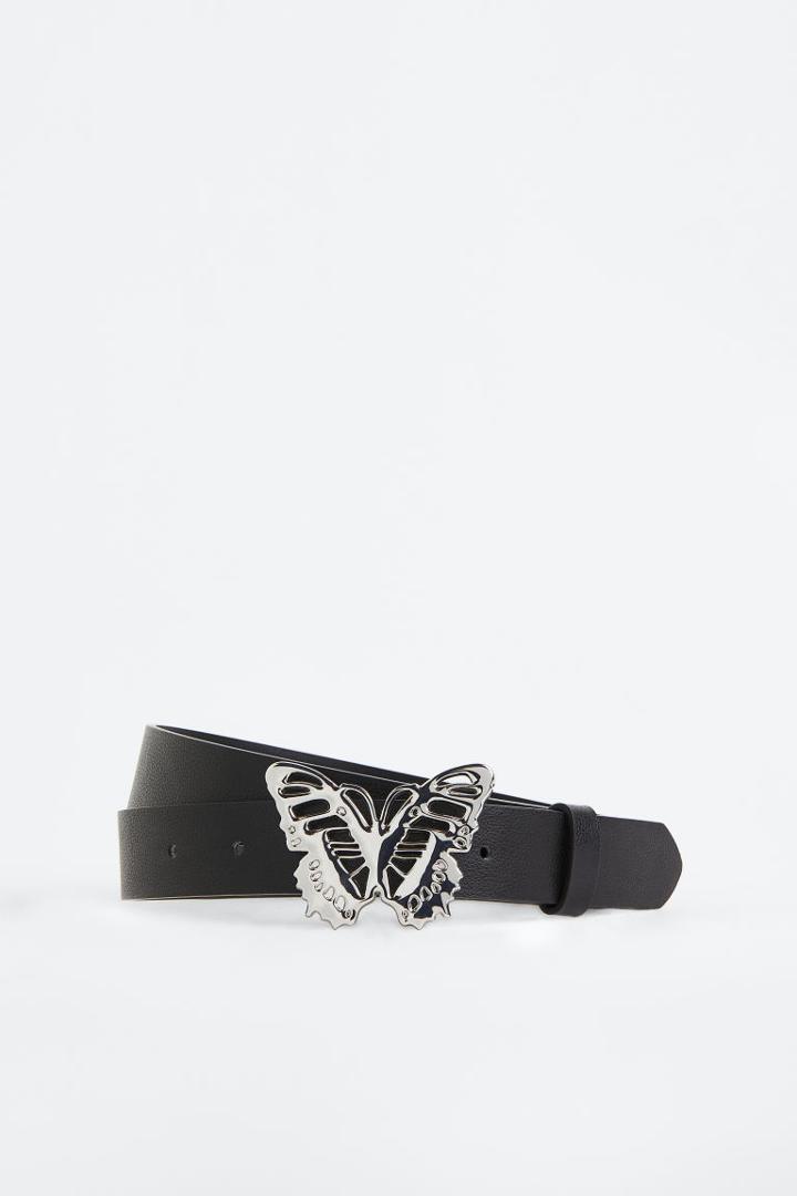 H & M - Metal-buckle Belt - Black