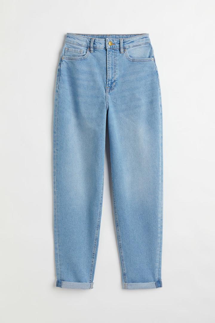 H & M - Mom High Ankle Jeans - Blue