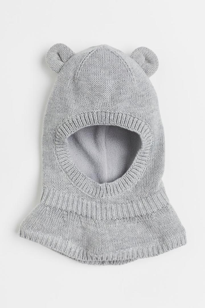 H & M - Fleece-lined Balaclava - Gray