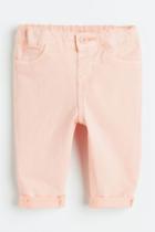H & M - Cotton Twill Pants - Pink