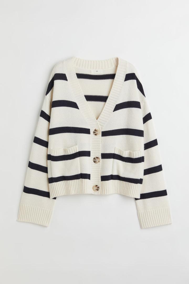 H & M - Boxy Cardigan - Blue