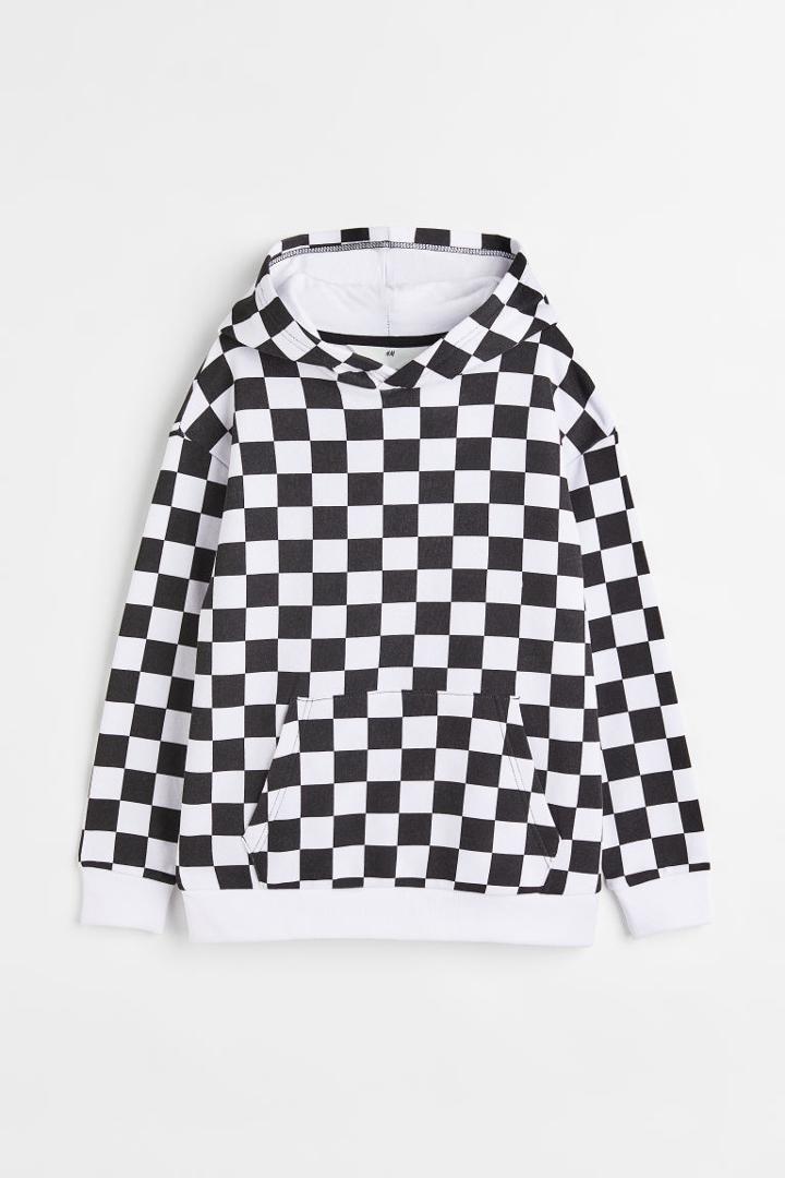 H & M - Oversized Hoodie - White